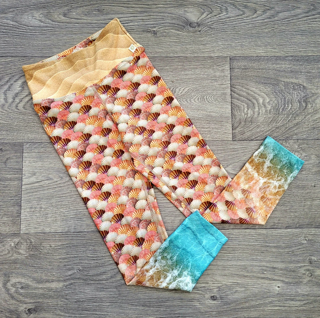 Flow Yoga Wear Seashells XXS 6-8 Pure 7/8 Length OUTLET 4 Flow Yoga Wear Seashells XXS 6-8 Pure 7/8 Length OUTLET