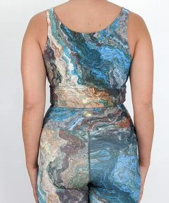 Flow Yoga Wear ⚘ AUSTRALIANA ⚘ Ancient Earth Comfort Crop Top