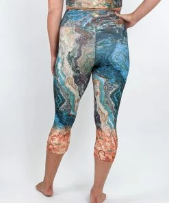 Flow Yoga Wear ⚘ AUSTRALIANA ⚘ Ancient Earth Pure Capri Legging