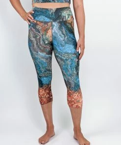 Flow Yoga Wear ⚘ AUSTRALIANA ⚘ Ancient Earth Pure Capri Legging