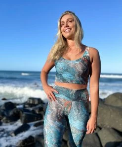 Flow Yoga Wear ⚘ AUSTRALIANA ⚘ Ancient Earth Comfort Crop Top