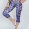 Flow Yoga Wear Amethyst Pure Capri Legging