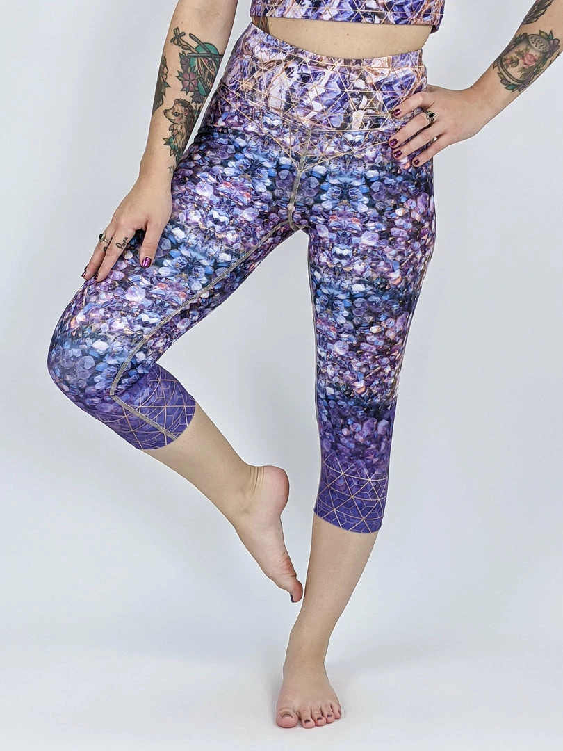 Flow Yoga Wear Amethyst Pure Capri Legging 3 Flow Yoga Wear Amethyst Pure Capri Legging