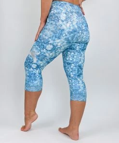 Flow Yoga Wear Aquamarine Pure Capri Legging Pure Capri Leggings