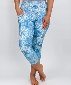 Flow Yoga Wear Aquamarine Pocket 7/8th Legging XXS ❅ WINTER SALE ❅