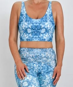 Flow Yoga Wear Aquamarine Comfort Crop Top Comfort Crops
