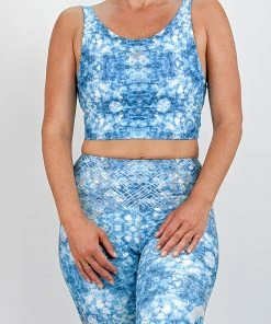 Flow Yoga Wear Aquamarine Comfort Crop Top Comfort Crops