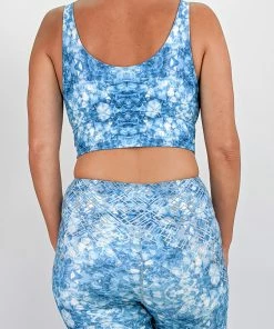 Flow Yoga Wear Aquamarine Comfort Crop Top Comfort Crops