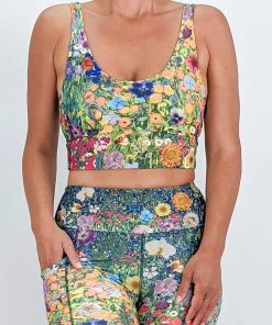 Flow Yoga Wear Artists Garden Comfort Crop Top Comfort Crops