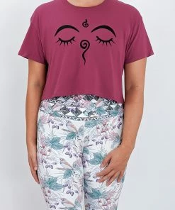Flow Yoga Wear Buddhini Eyes Crop Tee 2.0