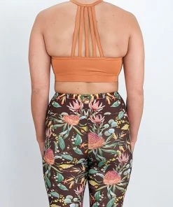 Flow Yoga Wear Desert Apricot Halter Croptop ♁ NEW ♁
