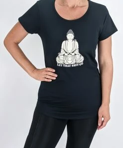 Flow Yoga Wear Buddha Says 2.0 Scoop Tee