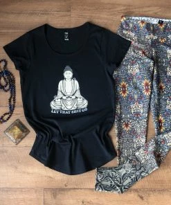 Flow Yoga Wear Buddha Says 2.0 Scoop Tee