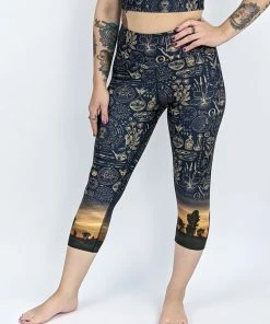 Flow Yoga Wear Bush Medicine Pure Capri Legging ⚘ AUSTRALIANA ⚘
