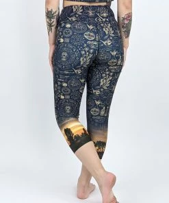 Flow Yoga Wear Bush Medicine Pure Capri Legging ⚘ AUSTRALIANA ⚘
