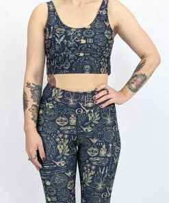 Flow Yoga Wear ⚘ AUSTRALIANA ⚘ Bush Medicine Comfort Crop Top