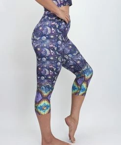 Flow Yoga Wear Pure Capri Leggings Cosmos Pure Capri Legging