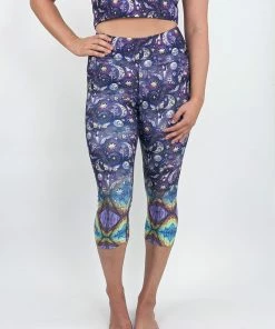 Flow Yoga Wear Pure Capri Leggings Cosmos Pure Capri Legging