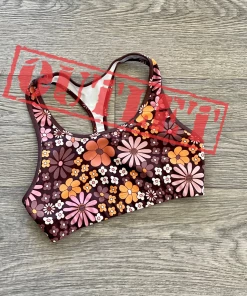 Flow Yoga Wear Woodstock XXS (6-8) Racer Crop Top