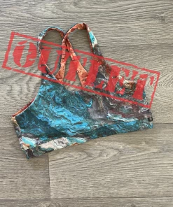 Flow Yoga Wear Ancient Earth XS 8-10 Keyhole Crop Top OUTLET