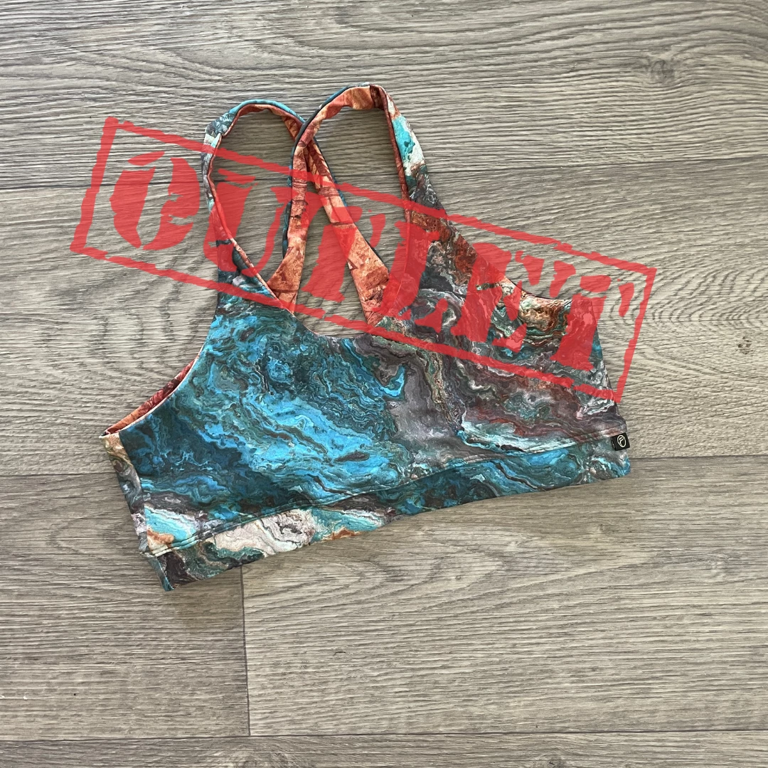 Flow Yoga Wear Ancient Earth XS 8-10 Keyhole Crop Top OUTLET 3 Flow Yoga Wear Ancient Earth XS 8-10 Keyhole Crop Top OUTLET