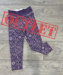 Flow Yoga Wear Purple Bubble XXS 6-8 Capri Legging OUTLET