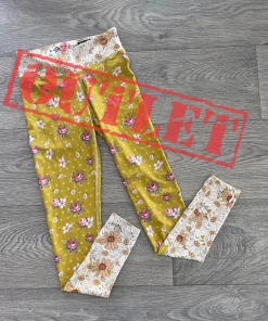 Flow Yoga Wear Flower Baby XS 8-10 Full Length OUTLET
