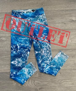 Flow Yoga Wear Ocean Swim Legging L 14-16