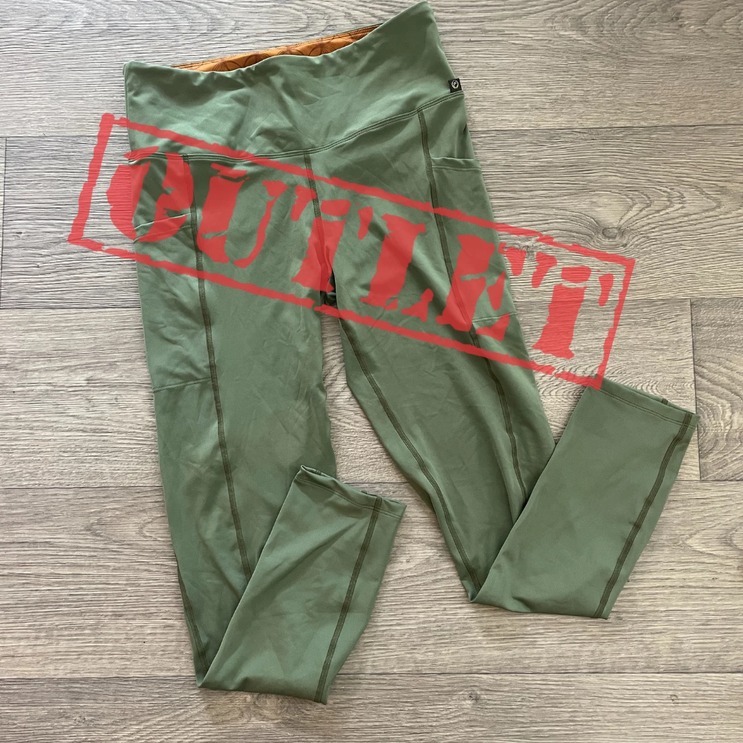 Flow Yoga Wear OUTLET Sage XXL 18-20 Pocket Full Legging 3 Flow Yoga Wear OUTLET Sage XXL 18-20 Pocket Full Legging