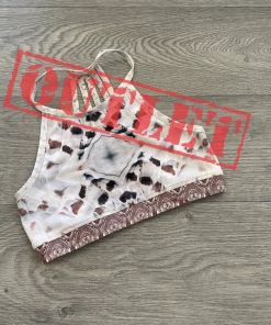 Flow Yoga Wear Snow Owl S 10-12 Halter Crop Top Racer Crops