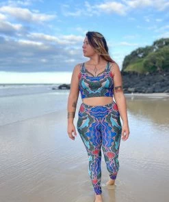 Flow Yoga Wear Dolphin Dreaming Legging ♁ NEW ♁