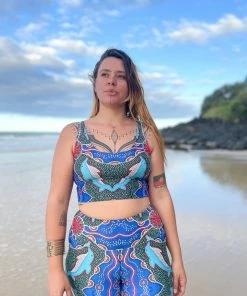 Flow Yoga Wear ♁ NEW ♁ Dolphin Dreaming Comfort Crop Top 10 Flow Yoga Wear ♁ NEW ♁ Dolphin Dreaming Comfort Crop Top