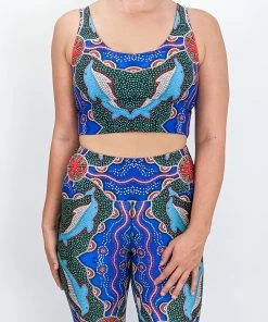 Flow Yoga Wear ♁ NEW ♁ Dolphin Dreaming Comfort Crop Top
