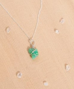 Flow Yoga Wear Jewellery Chrysoprase Dainty Necklace