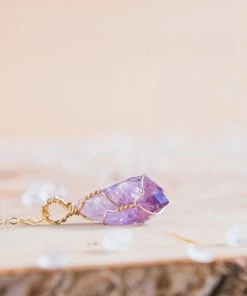 Flow Yoga Wear Jewellery Amethyst Dainty Necklace 9 Flow Yoga Wear Jewellery Amethyst Dainty Necklace