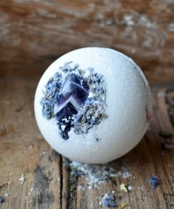 Flow Yoga Wear Healing Amethyst Crystal & Lavender Bath Bomb ❅ WINTER SALE ❅