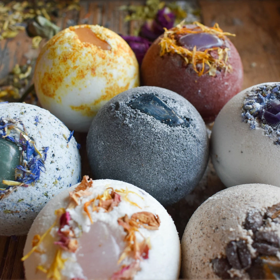 Flow Yoga Wear Healing Amethyst Crystal & Lavender Bath Bomb ❅ WINTER SALE ❅ 5 Flow Yoga Wear Healing Amethyst Crystal & Lavender Bath Bomb ❅ WINTER SALE ❅