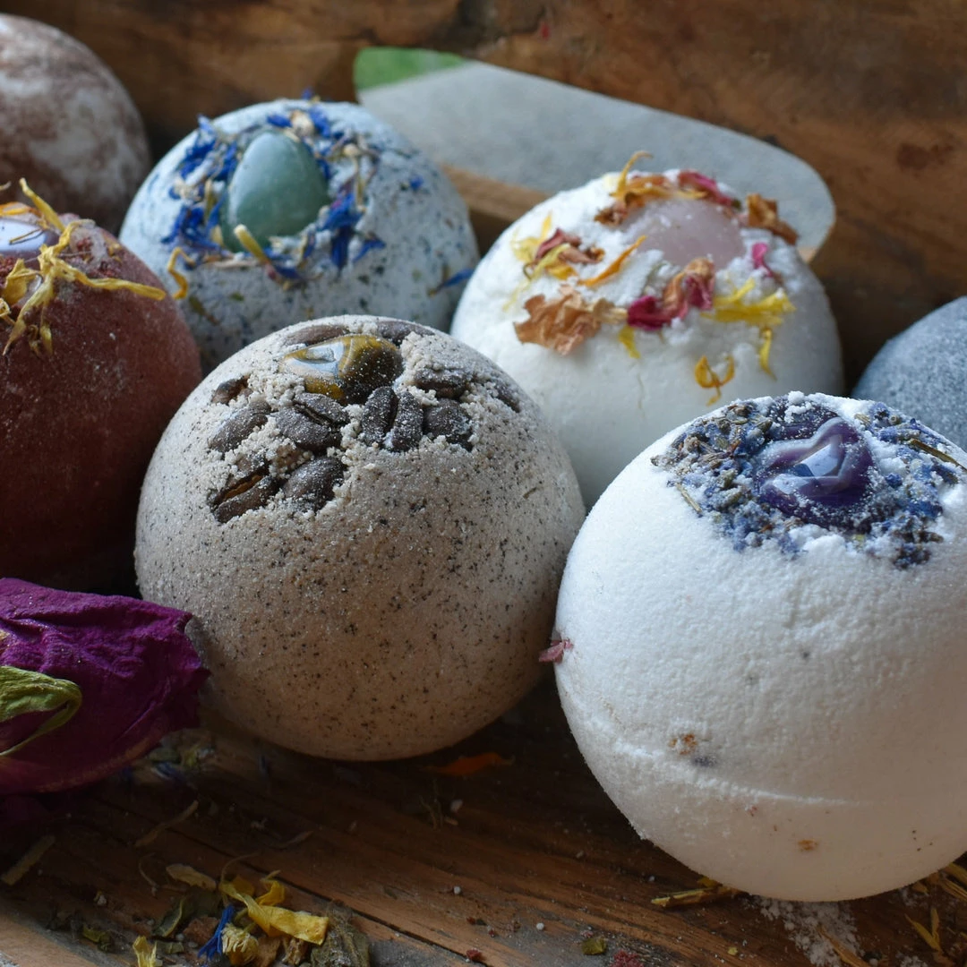 Flow Yoga Wear Healing Amethyst Crystal & Lavender Bath Bomb ❅ WINTER SALE ❅ 4 Flow Yoga Wear Healing Amethyst Crystal & Lavender Bath Bomb ❅ WINTER SALE ❅