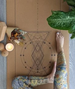 Flow Yoga Wear ❅ WINTER SALE ❅ Luxury Cork Fire Alignment Mat
