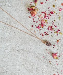 Flow Yoga Wear Jewellery Pink Tourmaline Dainty Necklace