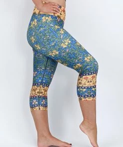 Flow Yoga Wear Garden Parlour Pure Capri Legging