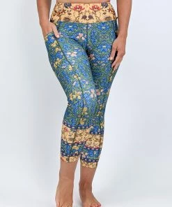 Flow Yoga Wear Garden Parlour Pocket 7/8th Legging XXS, XS, 3XL OUTLET