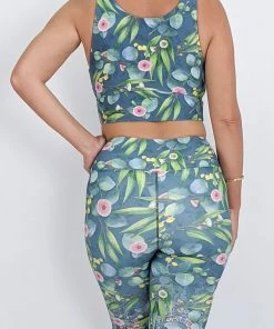 Flow Yoga Wear Gum Blossom Comfort Crop Top ⚘ AUSTRALIANA ⚘