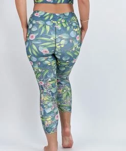 Flow Yoga Wear Gum Blossom Pocket 7/8th Legging XXS 7 Flow Yoga Wear Gum Blossom Pocket 7/8th Legging XXS