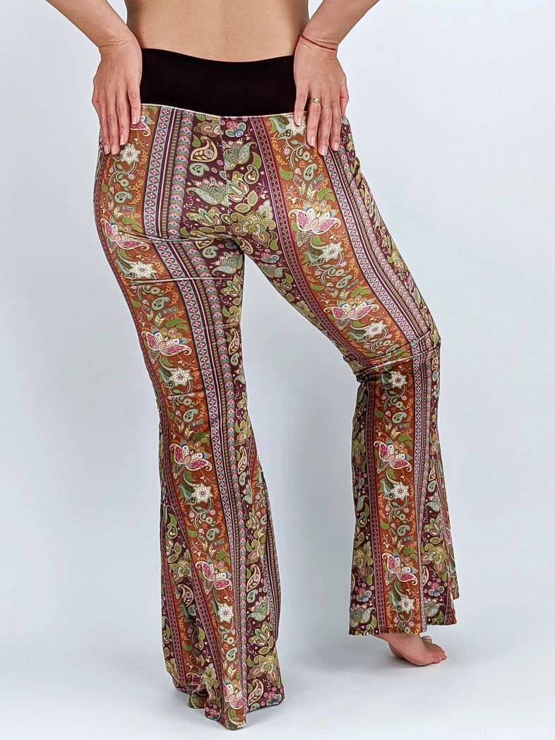 Flow Yoga Wear Hippy Chick Velvet Flare Flares 5 Flow Yoga Wear Hippy Chick Velvet Flare Flares