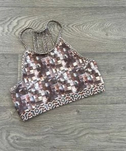 Flow Yoga Wear Crystal Najima S, M, L Halter Crop Top