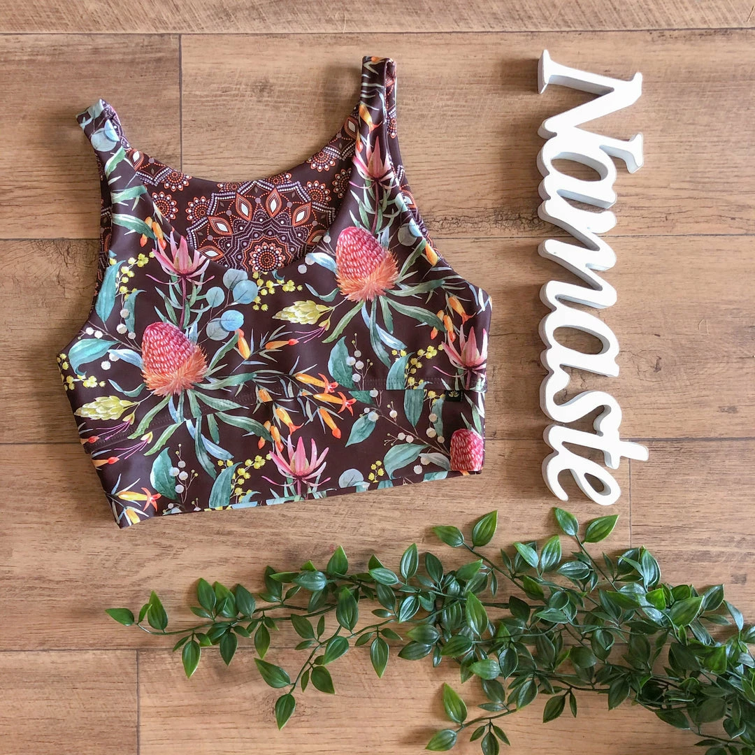 Flow Yoga Wear ⚘ AUSTRALIANA ⚘ Wallum Country Comfort Crop Top 8 Flow Yoga Wear ⚘ AUSTRALIANA ⚘ Wallum Country Comfort Crop Top