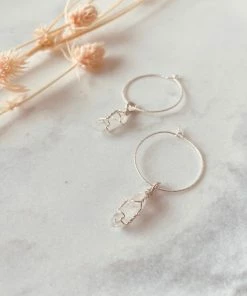 Flow Yoga Wear Clear Quartz Maia Hoops Jewellery 7 Flow Yoga Wear Clear Quartz Maia Hoops Jewellery