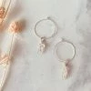 Flow Yoga Wear Clear Quartz Maia Hoops Jewellery