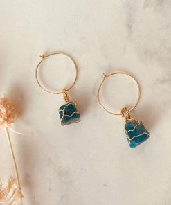 Flow Yoga Wear Apatite Maia Hoops Jewellery